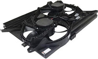 Front Radiator Cooling Dual Fan Plastic Direct Replacement Compatible with 2008-2010 Saturn Vue / 2012 Chevrolet Captiva Sport GM3115218 89019135-PFM,89019138,89019134