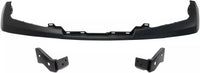 Front Bumper Upper Cover Primed Steel + Stay Brackets Right Passenger & Left Driver Side Direct Replacement Compatible With 2009-2019 Nissan Frontier NI1014100 NI1042100 NI1043100