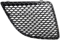 Set Of 2 Front Grille Plastic Textured Shell & Insert Left Driver & Right Passenger Side Direct Replacement Compatible With 2004-2008 Pontiac Grand Prix GM1200522 GM1200521