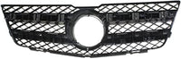 Front Grille Primed Shell And Insert With Chrome Molding & Aluminum Trim Direct Replacement Compatible With 2010-2015 Mercedes Benz GLK350 / 2013-2015 GLK250 MB1200161 20488008839776