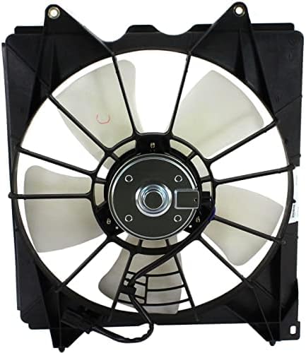 Front Radiator Cooling Fan Assembly Plastic Direct Replacement Compatible with 2008-2012 Honda Accord HO3115142 19030R40A01-PFM