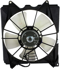 Front Radiator Cooling Fan Assembly Plastic Direct Replacement Compatible with 2008-2012 Honda Accord HO3115142 19030R40A01-PFM