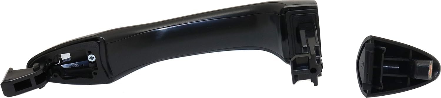 Front Exterior Door Handle + Cover Primed Right Passenger Side with Chrome Trim Without Keyhole Direct Replacement Compatible with 2012-2015 Kia Optima 826514C010-PFM 826622T000