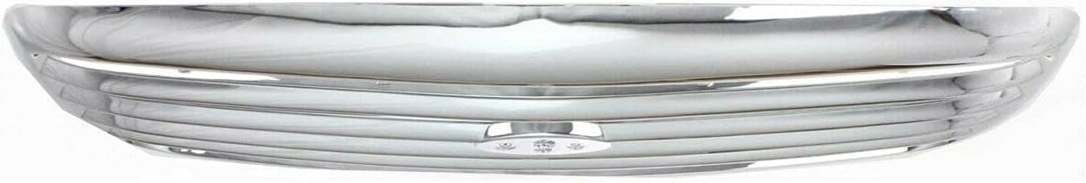 Front Grille Chrome Shell & Insert Plastic Direct Replacement Compatible With 1998-2011 Ford Crown Victoria 6W7Z8200BA-PFM