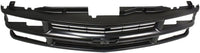 Front Grille Primed Shell & Cross Bar Insert With Dual Beam Headlamp + Bumper Center Filler Direct Replacement Compatible With 1994-2000 Chevrolet / 1994-1999 Suburban C-K Series
