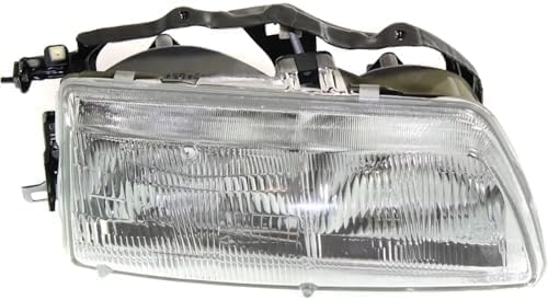 Front Headlight Assembly Halogen Right Passenger & Left Driver Side Direct Replacement Compatible With 1990-1991 Honda CRX/Civic HO2502102 HO2503102 33150SH3A05 33100SH3A05