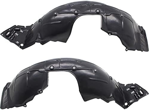 Set of 2 Front Fender Liner Right Passenger & Left Driver Side Direct Replacement Compatible with 2017-2019 Honda Civic HO1249177 HO1248177 74101TGGA50-PFM 74151TGGA50-PFM