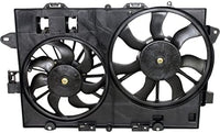 Front Radiator Dual Fan Assembly Direct Replacement Compatible with 2006-2008 Chevrolet Equinox/Pontiac Torrent GM3115204 GM3110160 19130470-PFM 19130470 19130471 19129813 19129814