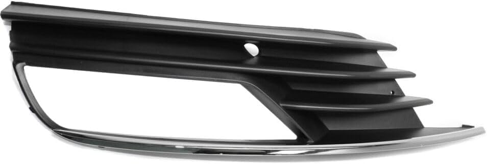 Set Of 2 Front Fog Light Molding Textured Plastic Right Passenger & Left Driver Side Direct Replacement Compatible With 2015-2016 Audi A3 AU1039129 AU1038129 8V5807682A9B9