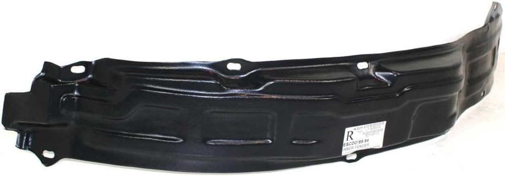 Front Fender Liner Right Passenger Side Direct Replacement Compatible with 1989-1998 Geo Tracker/Suzuki Sidekick SZ1249102 7248160A01 96064462