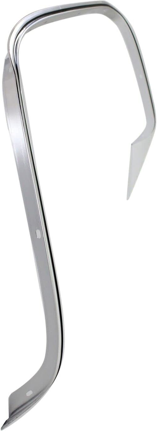 Rear Wheel Opening Molding Chrome Plastic Right Passenger Side Direct Replacement Compatible with 1988-2002 Chevrolet/GMC/C-K Series GM1791105 15546460