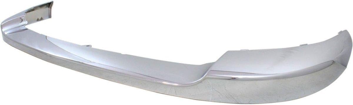 Front Bumper Upper Cover Chrome Plastic Direct Replacement Compatible With 2011-2014 Chevrolet Silverado 2500HD 3500HD GM1014106 25883355