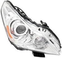 PLUS Set Of 2 Front Head Light Assembly Left Driver & Right Passenger Side Direct Replacement Compatible With 2011-2012 Infiniti G25 / 2010-2013 G37 / 2015 Q40 IN2503140 IN2502140