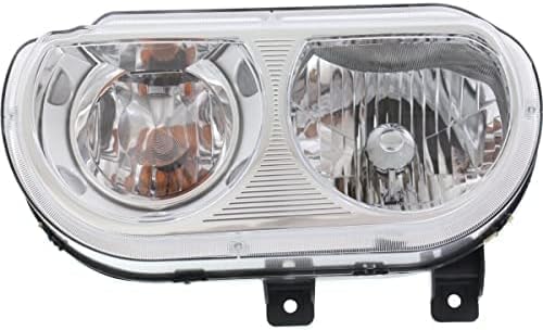 Set Of 2 Front Headlight Assembly Right Passenger & Left Driver Side Direct Replacement Compatible With 2008-2014 Dodge Challenger CH2519137 CH2518137 5028776AA 5028777AA