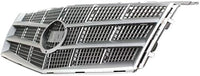 Front Grille Assembly Chrome Plastic Shell With Painted Silver Insert Direct Replacement Compatible With 2008-2011 Cadillac CTS GM1200616 25896043