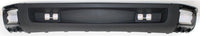 Front Bumper Chrome Steel + Lower Valance + Extension Textured + Set Of 2 End Cap Primed Left & Right Side Direct Replacement Compatible With Chevrolet Silverado 1500 2007-2013