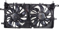 Front Radiator Dual Cooling Fan Assembly Plastic Direct Replacement Compatible with 2006-2009 Chevrolet Uplander GM3115228 15907032-PFM