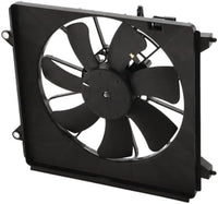 Front A/C Condenser Cooling Fan Assembly Plastic Direct Replacement Compatible with 2008-2012 Honda Accord / 2009-2014 Acura TSX HO3113123 38616R40A01-PFM 38615R40A01 38