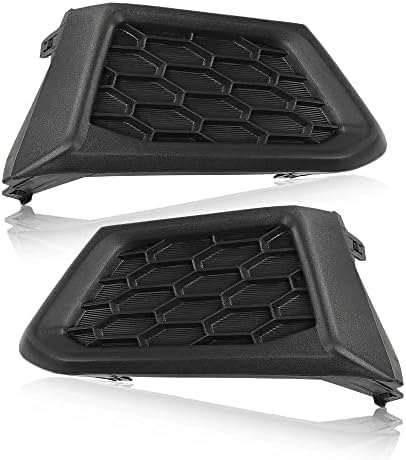 Set Of 2 Front Fog Light Cover Textured Plastic Left Driver & Right Passenger Side Direct Replacement Compatible With 2019-2022 Nissan Altima NI1039163 NI1038163