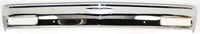 Front Bumper Chrome Steel + Signal Lights + Corner Lamps Lens And Housing Right & Left Side Direct Replacement Compatible With GMC S15 / Chevrolet S10 1982-1990 GM2520109 GM2521109