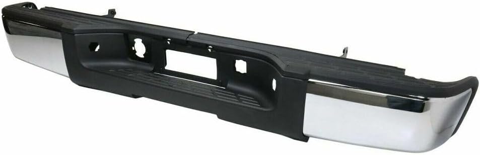 Rear Step Bumper Assembly Chrome Steel Direct Replacement Compatible With 2007-2013 Chevrolet Silverado/GMC Sierra 1500 GM1103147 22932803