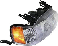 Set Of 2 Front Head Lights Assembly Halogen Plastic Left Driver & Right Passenger Side Direct Replacement Compatible With 2001-2004 Ford Escape FO2519103 FO2518103