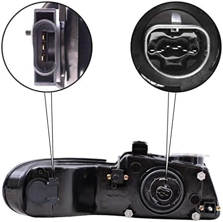 Set Of 2 Front Headlight Assembly Right & Left Side Direct Replacement Compatible With 1996-1999 Dodge Caravan/Chrysler Town & Country/Plymouth Grand Voyager CH2502109 CH2503109