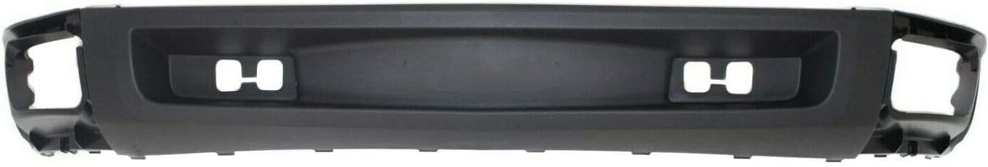 Front Bumper Primed Steel + Lower Valance Air Deflector + Extension Textured + End Caps Left & Right Side Direct Replacement Compatible With 2007-2013 Chevrolet Silverado 1500