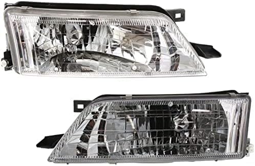 Set Of 2 Front Headlight Assembly Right Passenger & Left Driver Side Direct Replacement Compatible With 1997-1999 Nissan Maxima NI2503122 NI2502122 260600L725 260100L725