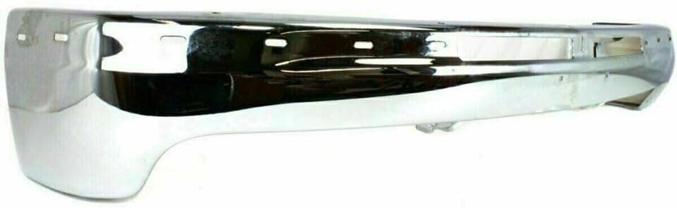 Front Bumper Chrome Steel + Upper Cover Textured + Lower Valance +Fog Light Direct Replacement Compatible With 2001-2002 Chevrolet Silverado 2500HD 3500 GM1002376 GM1051106