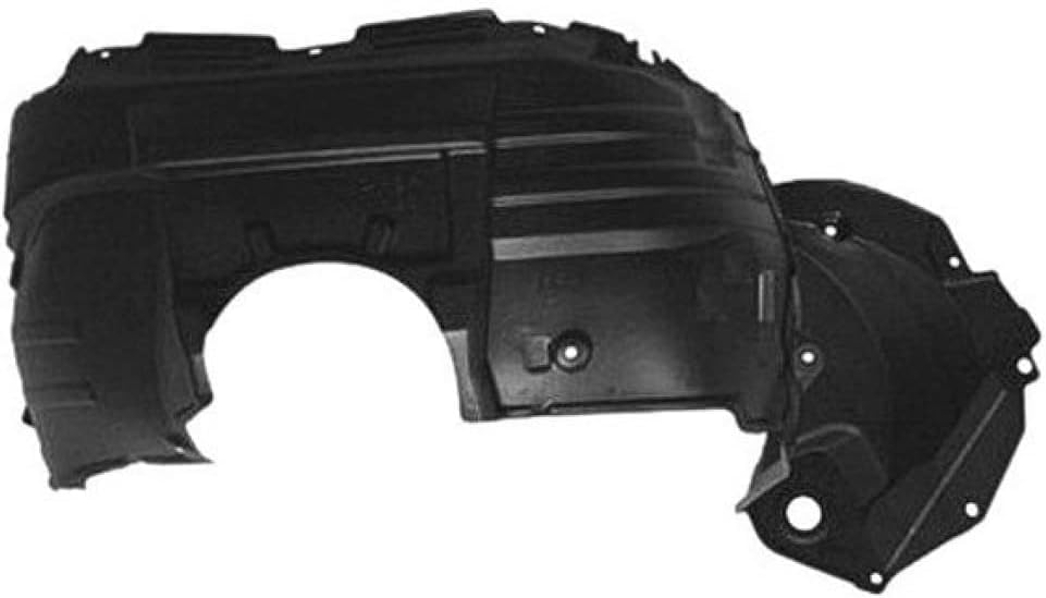 Front Fender Liner Vacuum Form Plastic Right Passenger Side Direct Replacement Compatible With 2008-2010 Toyota Highlander TO1249150 538050E040
