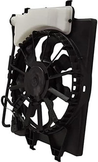 Front Radiator Single Fan Assembly Direct Replacement Compatible with 2018-2022 Hyundai Accent / 2018-2023 Kia Roi HY3115161 25380H9050