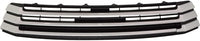 Front Bumper Grille Primed With Silver Molding Plastic Direct Replacement Compatible With 2017-2019 Toyota Highlander TO1036173 531020E070