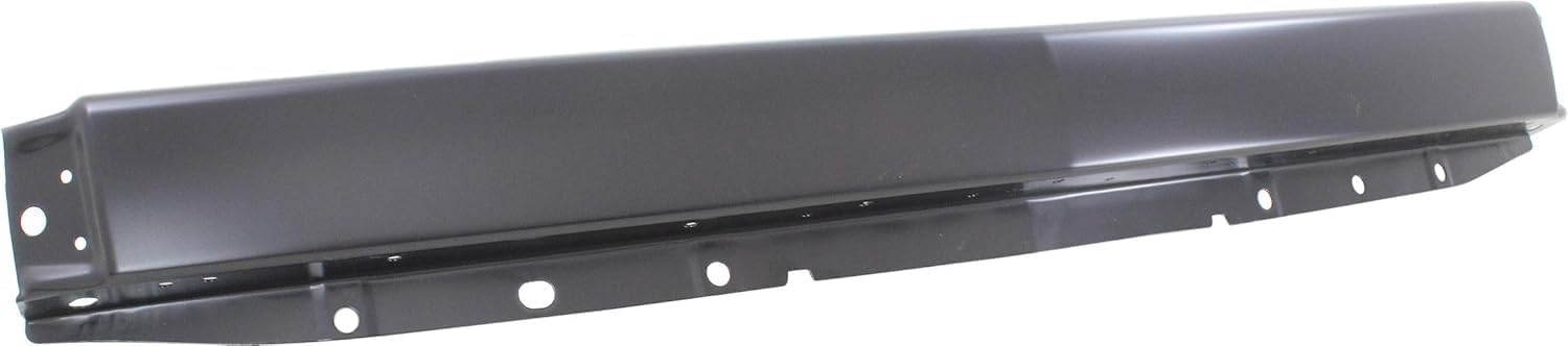 Front Bumper Primed Steel + Lower Valance Air Deflector + Extension Textured + End Caps Left & Right Side Direct Replacement Compatible With 2007-2013 Chevrolet Silverado 1500