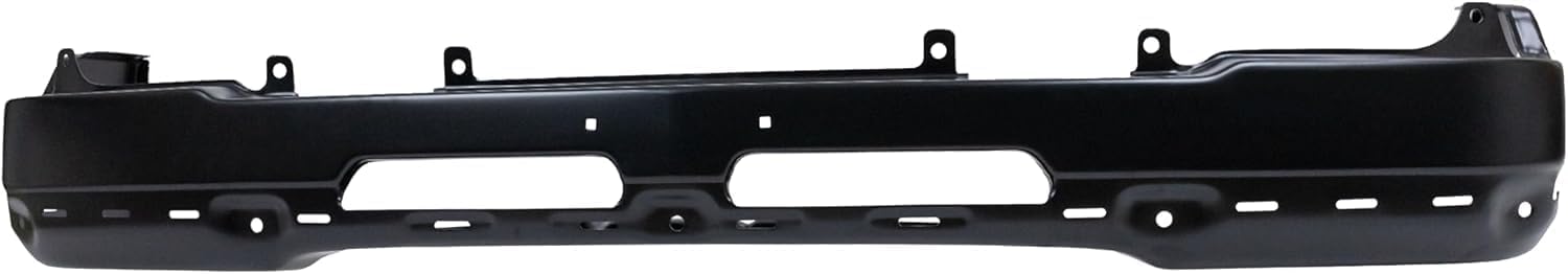 Front Bumper Primed + Upper Cover + Lower Valance Textured + Outer Brace Bracket Left & Right Side Direct Replacement Compatible With 2003-2006 Chevrolet Silverado 1500
