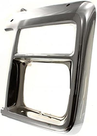 Set of 2 Front Head Light Door Bezel Rectangular Left Driver & Right Passenger Side Direct Replacement Compatible With 1979-1980 Chevrolet/GMC/Suburban/C/K Series GM2513101
