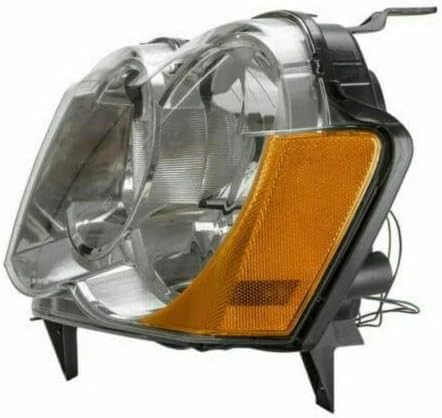Front Headlights Assembly Right Passenger & Left Driver Side Direct Replacement Compatible With Jeep Grand Cherokee 2008-2010 55157483AE-PFM 55157482AE-PFM