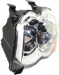 Set Of 2 Front Head Light Lens And Housing Right Passenger & Left Driver Side Direct Replacement Compatible With 2008-2010 Jeep Grand Cherokee CH2518129 CH2519129 55157485AG