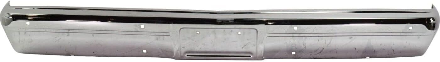 Front Bumper Face Bar Chrome Steel + Lower Valance Air Deflector Primed Plastic Direct Replacement Compatible With 1989-1991 Chevrolet/GMC C/K Full Size Pickup GM1002142 GM1092122