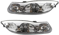 Set Of 2 Front Headlight Assembly Right Passenger & Left Driver Side Direct Replacement Compatible With 2001-2002 Saturn S-Series GM2502216 GM2503216 21124747-PFM 21124748-PFM