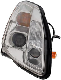 Set Of 2 Front Head Light Assembly Plastic Left Driver & Right Passenger Side Direct Replacement Compatible With 2004-2006 Nissan Maxima NI2502183 NI2502150 NI2503183 NI2503150