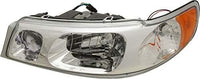 Set Of 2 Front Head Lights Assembly Halogen Plastic Left Driver & Right Passenger Side Direct Replacement Compatible With 1998-2002 Lincoln Town Car FO2502158 FO2503158
