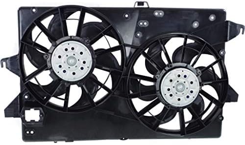 Front Radiator Dual Cooling Fan Assembly Plastic Direct Replacement Compatible with 2003-2007 Nissan Murano NI3115124 21481CA00B