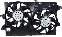 Front Radiator Dual Cooling Fan Assembly Plastic Direct Replacement Compatible with 2003-2007 Nissan Murano NI3115124 21481CA00B