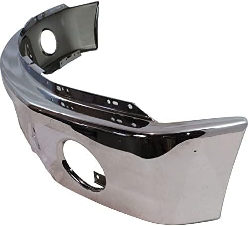 Front Bumper Face Bar Chrome With Fog Light Holes Direct Replacement Compatible With 2009-2014 Ford F-150 FO1002411 9L3Z17757B
