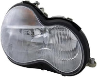 Front Headlight Assembly Halogen Right Passenger Side Direct Replacement Compatible With 2001-2004 Mercedes Benz C-Class MB2503118 2038201061
