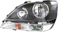 Set Of 2 Front Headlight Assembly Black Interior Right Passenger & Left Driver Side Direct Replacement Compatible With 1999-2000 Lexus RX300 LX2502103 LX2503103 8115048031 8111048031