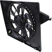 Front Radiator Cooling Fan Assembly Plastic Direct Replacement Compatible with 2010-2012 Hyundai Santa Fe / 2011-2015 Kia Sorento HY3115130 253801U201
