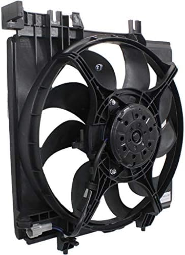 Front Radiator Cooling Fan Assembly Plastic Direct Replacement Compatible with 2008-2014 Subaru Impreza / 2015-2018 WRX STI / 2013-2017 XV Crosstrek SU3115127