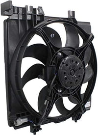 Front Radiator Cooling Fan Assembly Plastic Direct Replacement Compatible with 2008-2014 Subaru Impreza / 2015-2018 WRX STI / 2013-2017 XV Crosstrek SU3115127